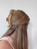 Hair Claw Clips Metal Woodgrain