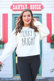 Oat collective MERRY & BRIGHT Cream sweatshirt