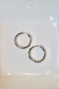 Silver Hoops - Large *atolea