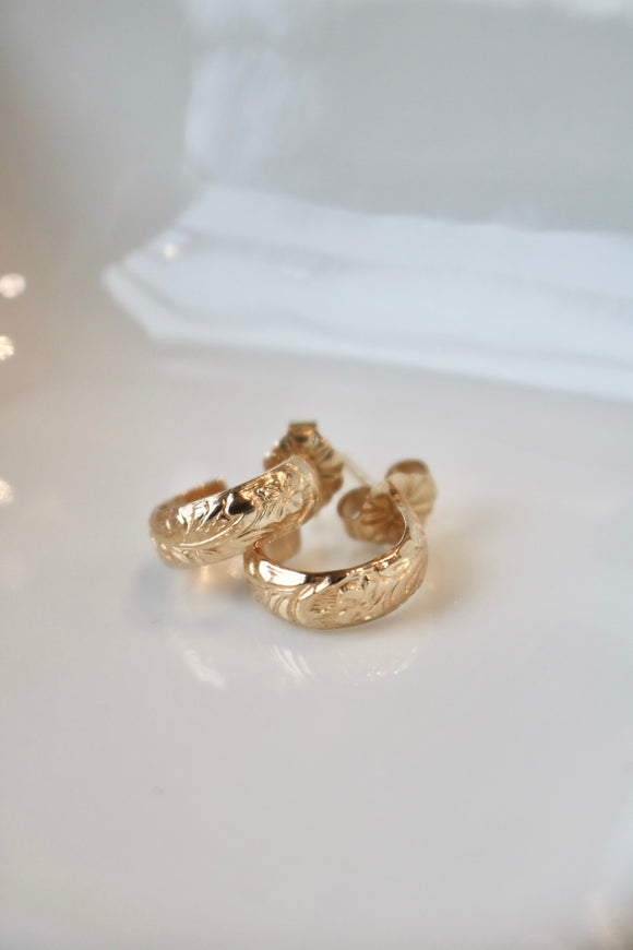 Baby Flora Hoops - Gold *Hello Adorn