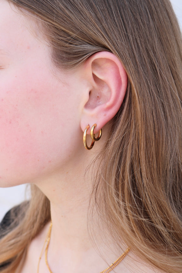 Gold Hoops - Large *atolea