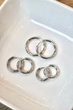 Silver Hoops - Large *atolea