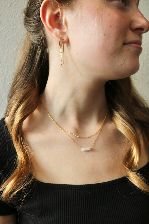 Lotus Gemma Necklace - Gold *Hello Adorn