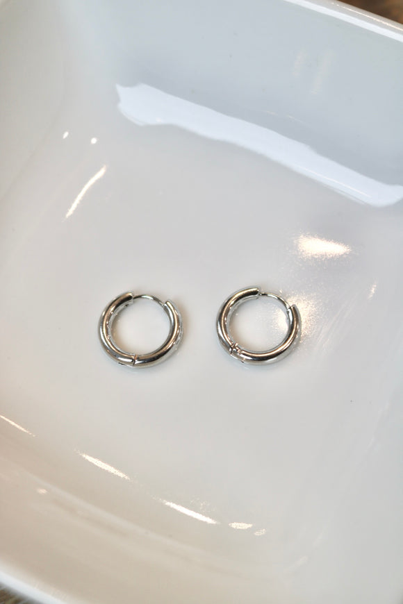 Silver Hoops - Small *atolea