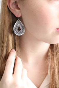 Lucky Brand teardrop silver earrings